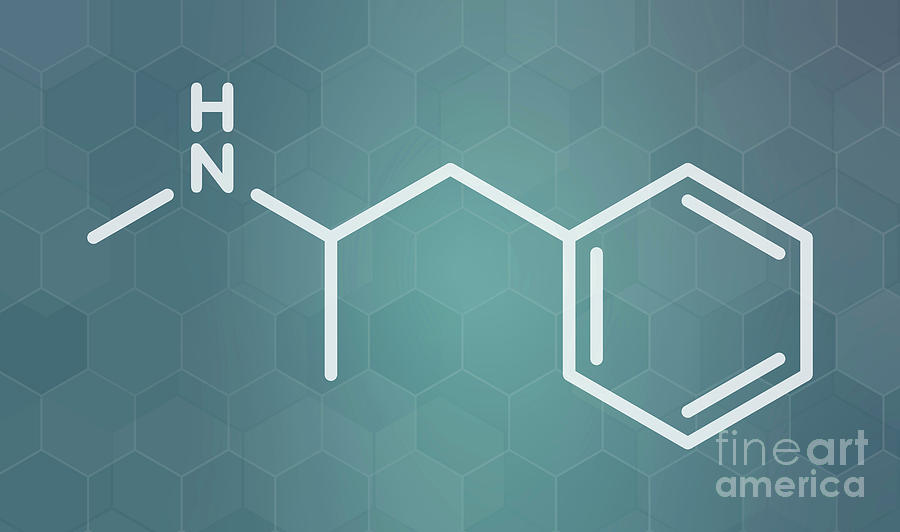 Methamphetamine Stimulant Drug Molecule #3 Photograph by Molekuul/science Photo Library