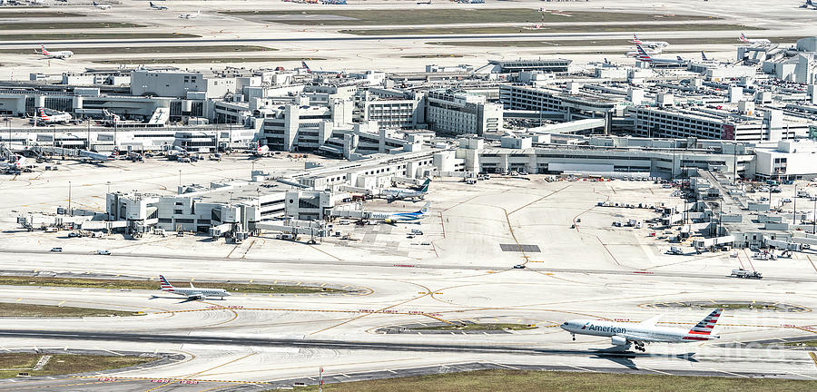 Miami International Airport Aerial Photo #5 Photograph by David Oppenheimer