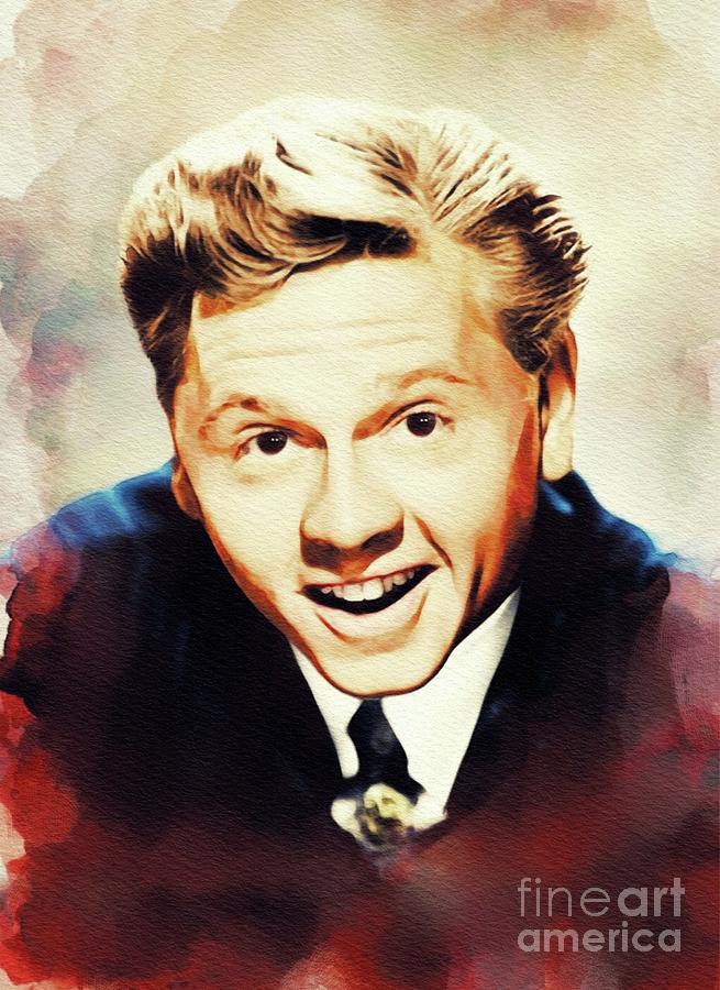 Hollywood Painting - Mickey Rooney, Vintage Actor #3 by Esoterica Art Agency