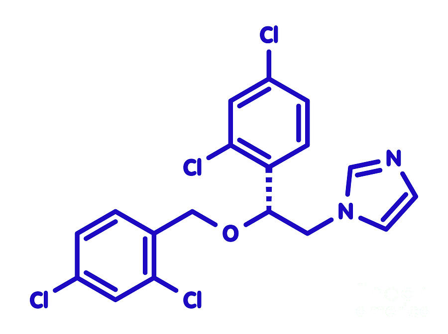 Miconazole Antifungal Drug Molecule Photograph by Molekuul/science ...