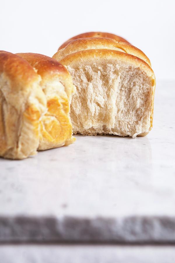 Milk Bread Rolls In The Shape Of A Loaf #3 Photograph by Elisabeth Von Plnitz-eisfeld