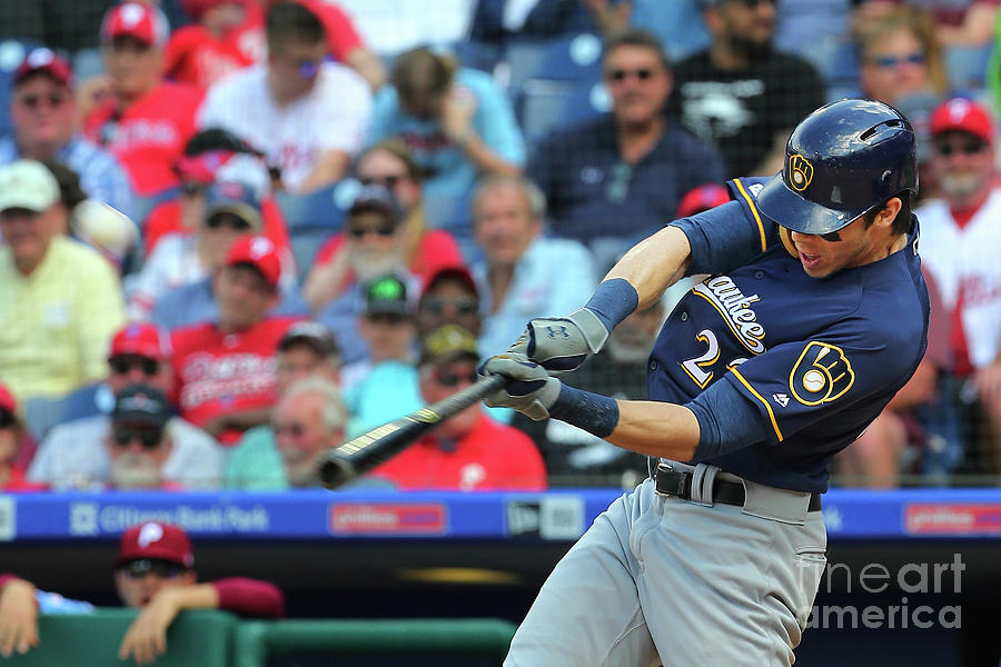Milwaukee Brewers V Philadelphia Photograph by Rich Schultz Milwaukee Brewers V Philadelphia Photograph by Rich Schultz