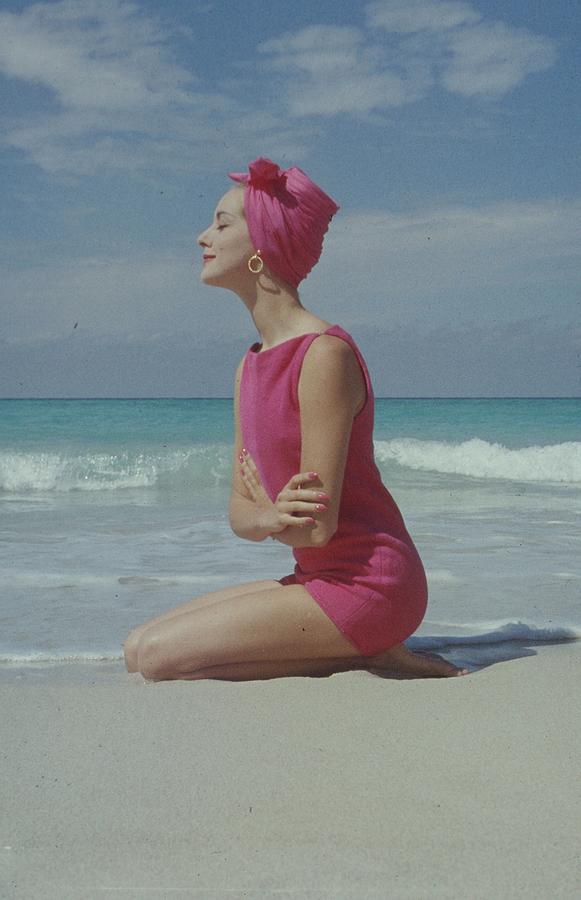 Model On The Beach Photograph by Gordon Parks