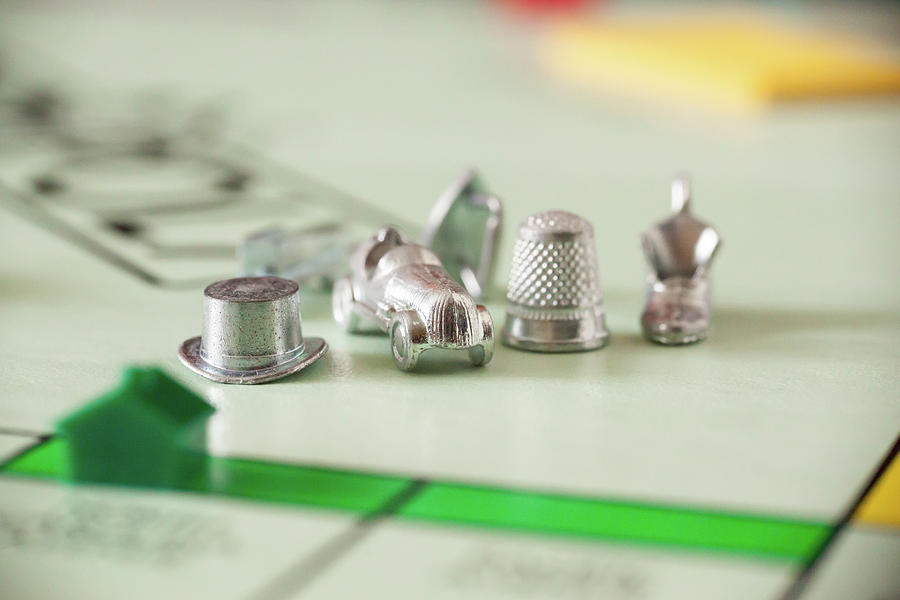 Vintage Photograph - Monopoly Board Game Details #3 by Erin Cadigan