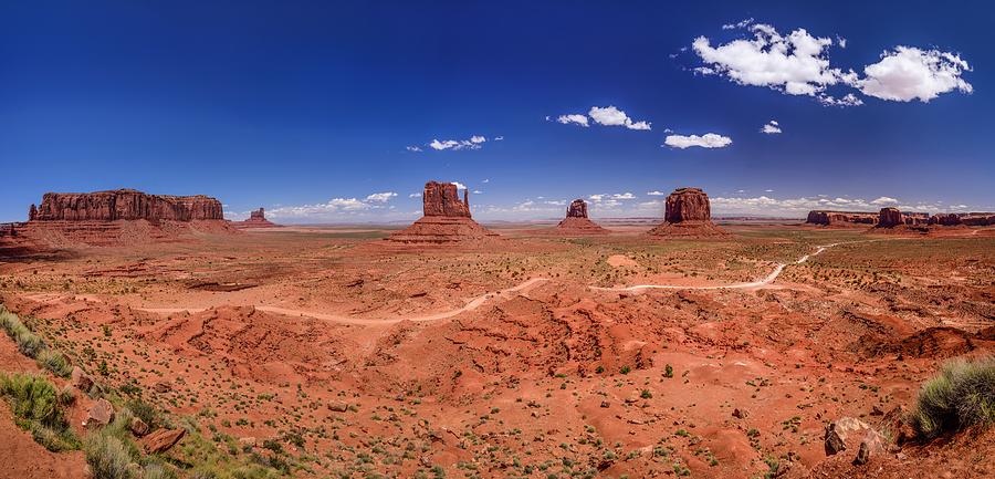 Castle Digital Art - Monument Valley Navajo Tribal Park, Az #3 by Udo Siebig