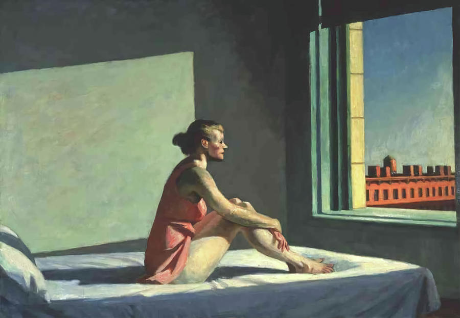 Edward Hopper Painting - Morning Sun by Edward Hopper