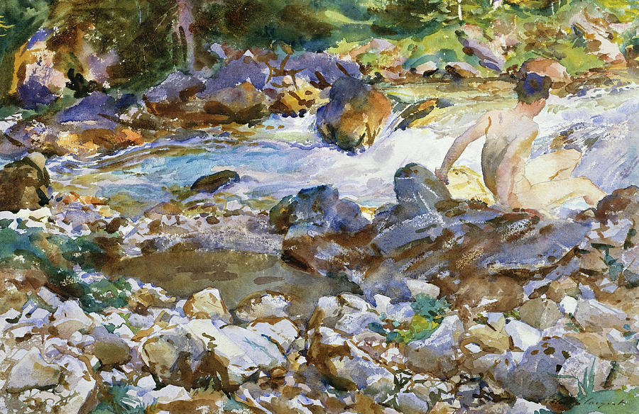John Singer Sargent Painting - Mountain stream. #3 by John Singer Sargent
