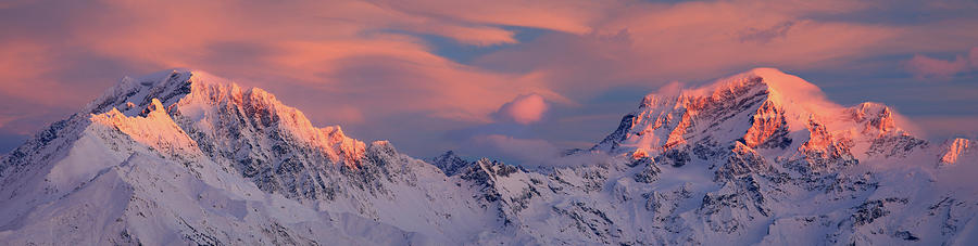 Mountains In Aosta Valley, Italy Digital Art by Davide Carlo Cenadelli ...