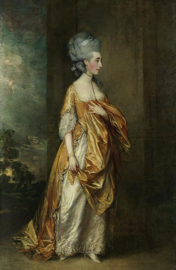 Portrait Painting - Mrs. Grace Dalrymple Elliott by Thomas Gainsborough