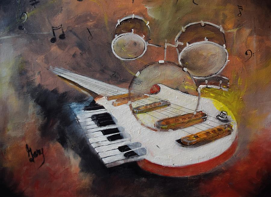 Inspired By The Music Painting by Gary Smith