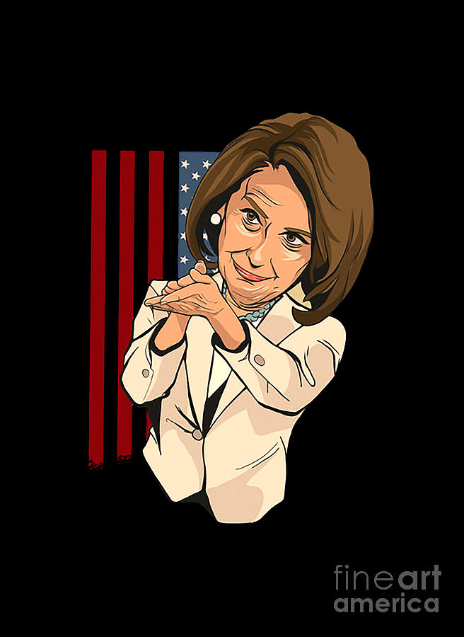 Nancy Pelosi Digital Art by Kedasih Sachi - Fine Art America