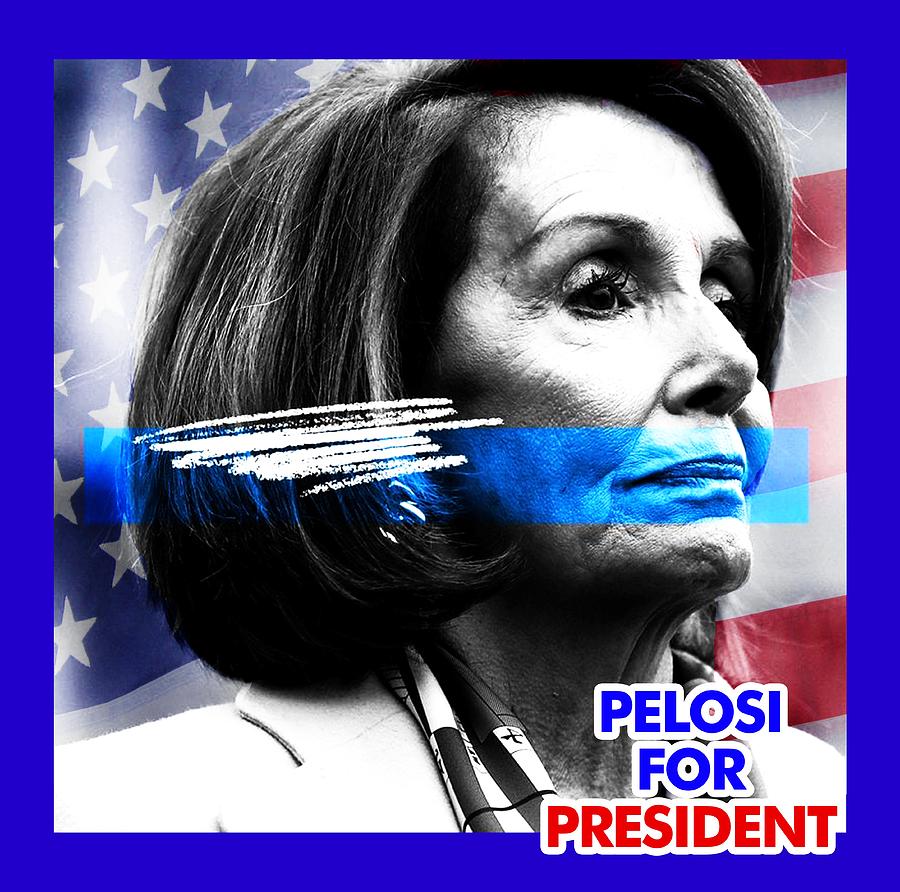 Nancy Pelosi Digital Art by Lambo Minata - Fine Art America