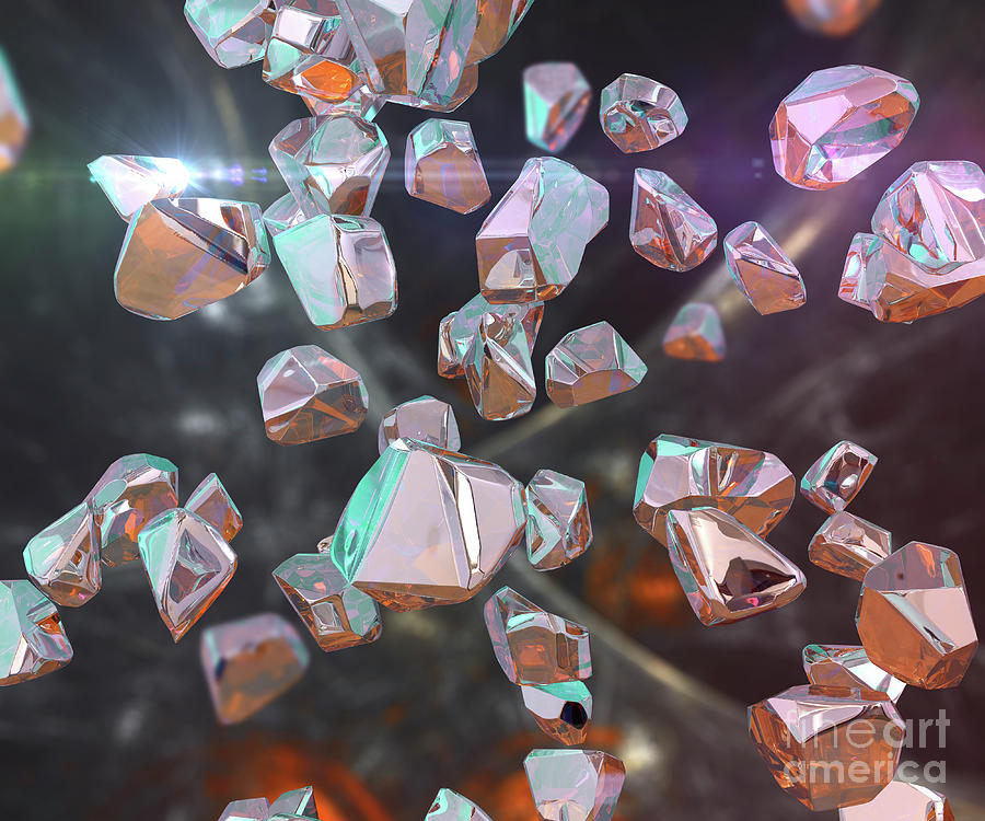 Diamond Crystal Structure #1 Photograph by Laguna Design/science Photo  Library - Fine Art America