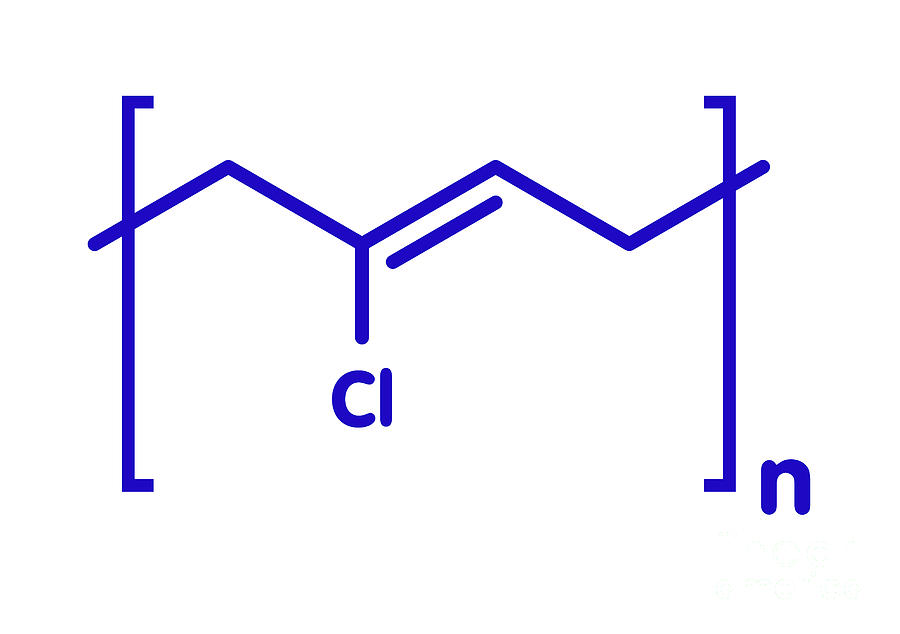 Neoprene Chemical Structure Photograph by Molekuul/science Photo