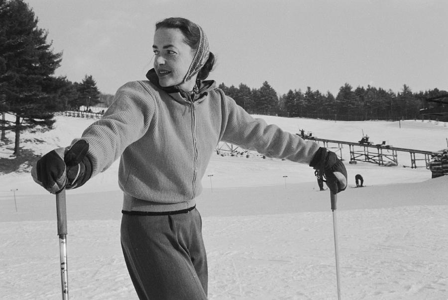 New England Skiing #3 Photograph by Slim Aarons