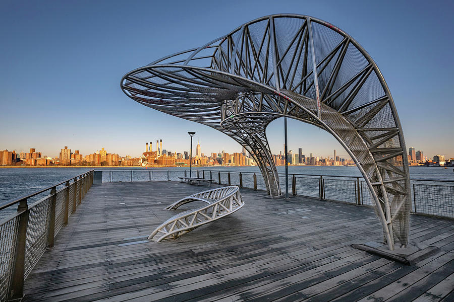 Architecture Digital Art - New York City, Brooklyn, Williamsburg, North 5th Street Pier And Park #3 by Lumiere