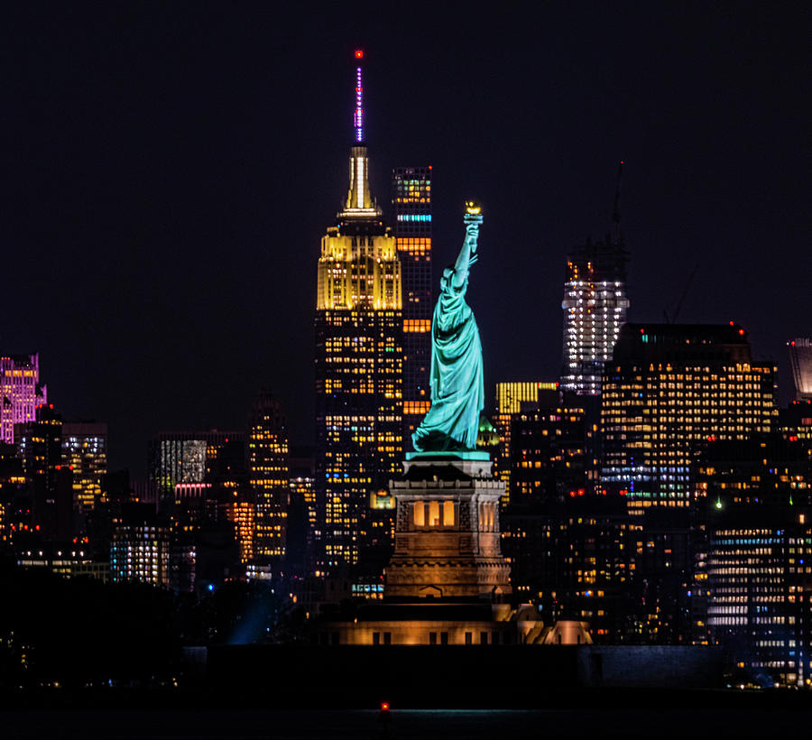 New York City Lights Photograph By Christopher Cagney - Fine Art America