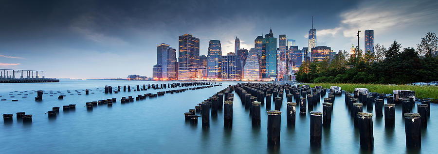 New York City, Manhattan Skyline #3 Digital Art by Luigi Vaccarella
