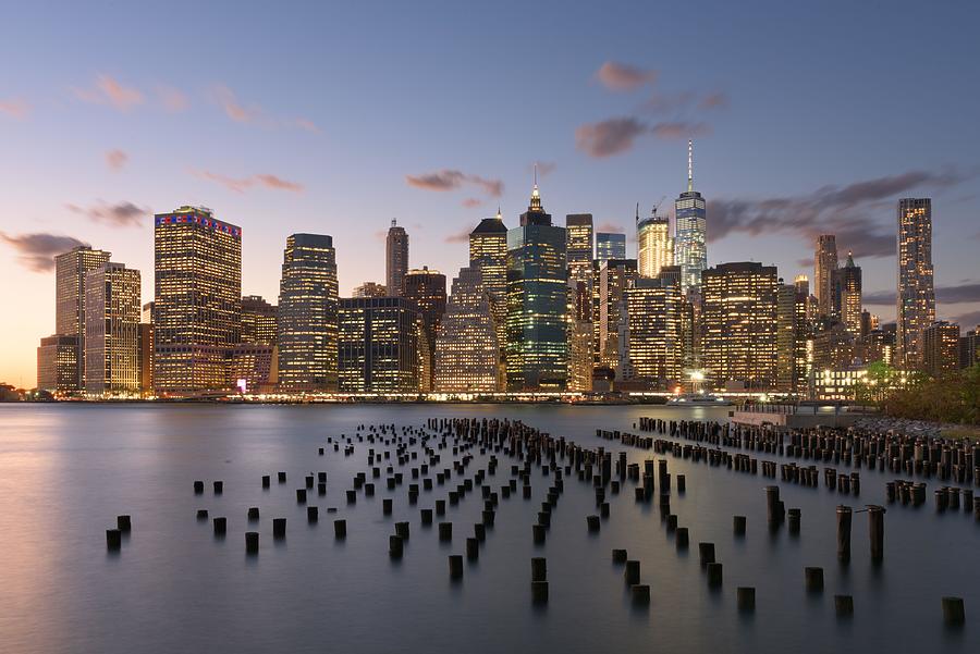 Skyscraper Photograph - New York, New York, Usa Downtown #3 by Sean Pavone
