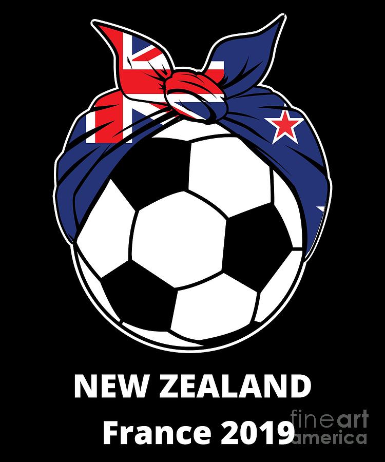 New Zealand Womens Soccer Kit France 2019 Girls Football Fans Futbol Supporters Coaches and International Players #4 Digital Art by Martin Hicks