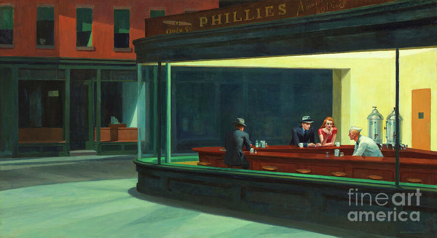 Nighthawks, 1942 Photograph by Edward Hopper