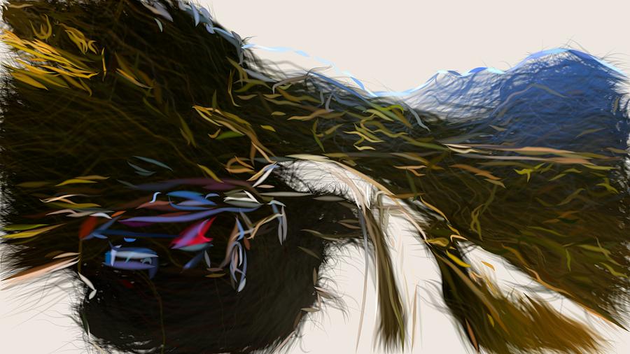 Nissan 370Z Roadster Draw #3 Digital Art by CarsToon Concept