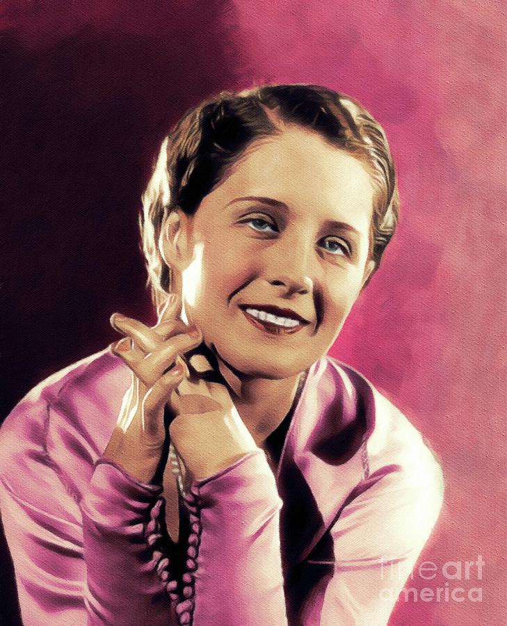 Norma Shearer, Vintage Actress Painting