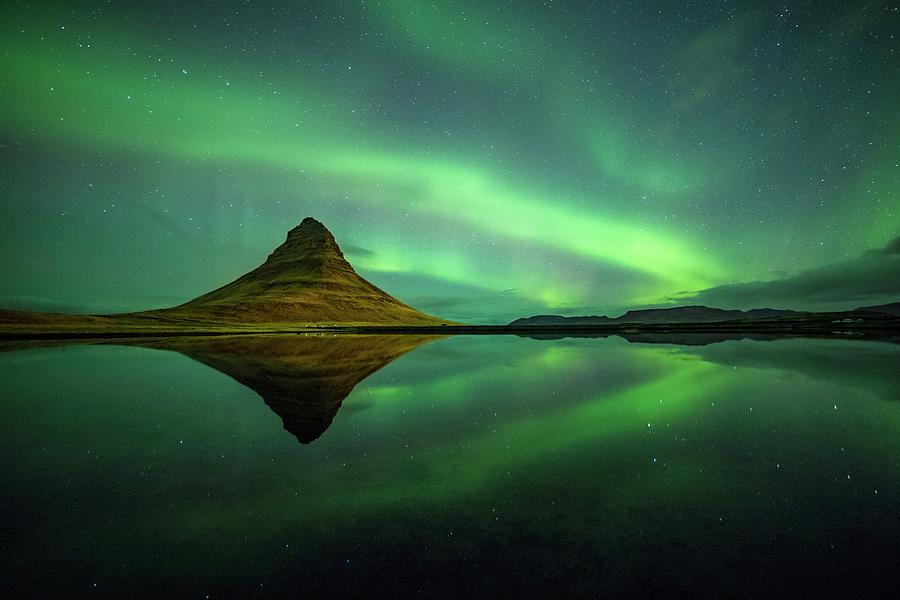 Northern Lights, Iceland #3 Digital Art by Clickalps