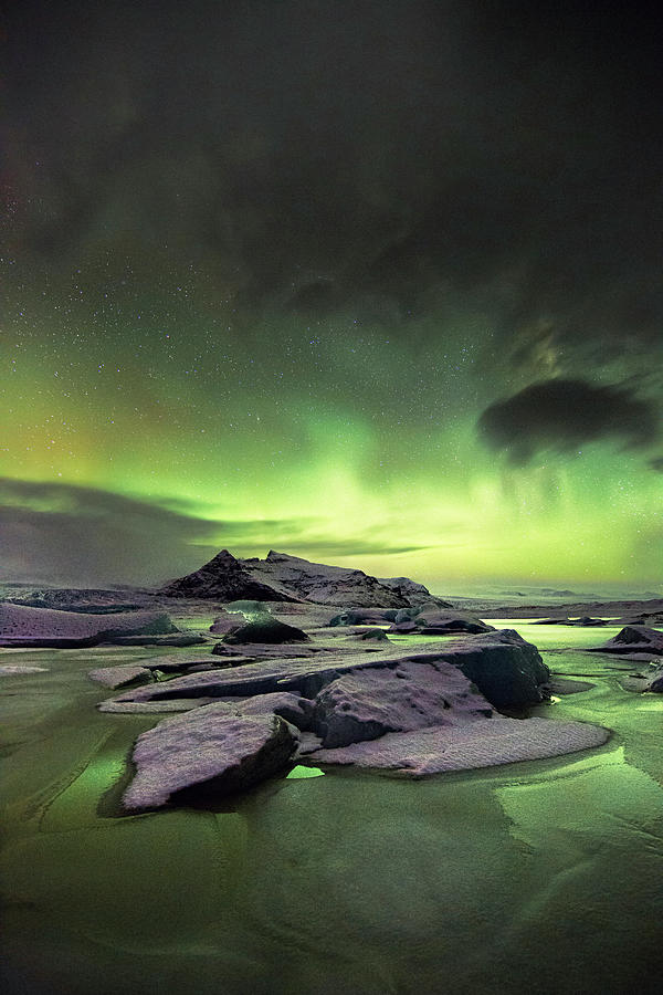 Northern Lights, Iceland #3 Digital Art by Vincenzo Mazza