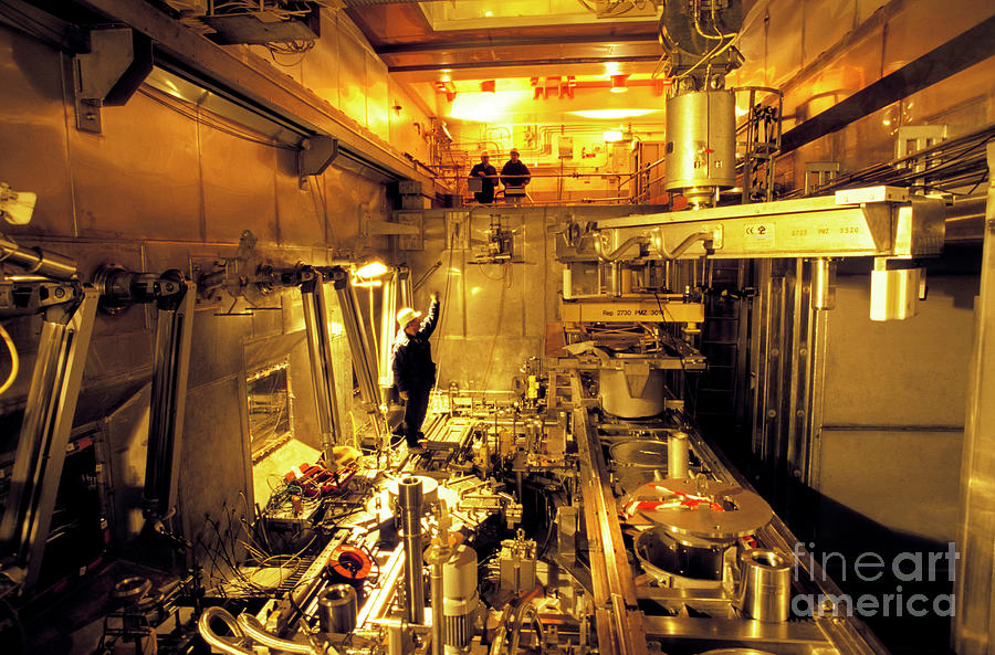 Person Photograph - Nuclear Waste Reprocessing #3 by Patrick Landmann/science Photo Library