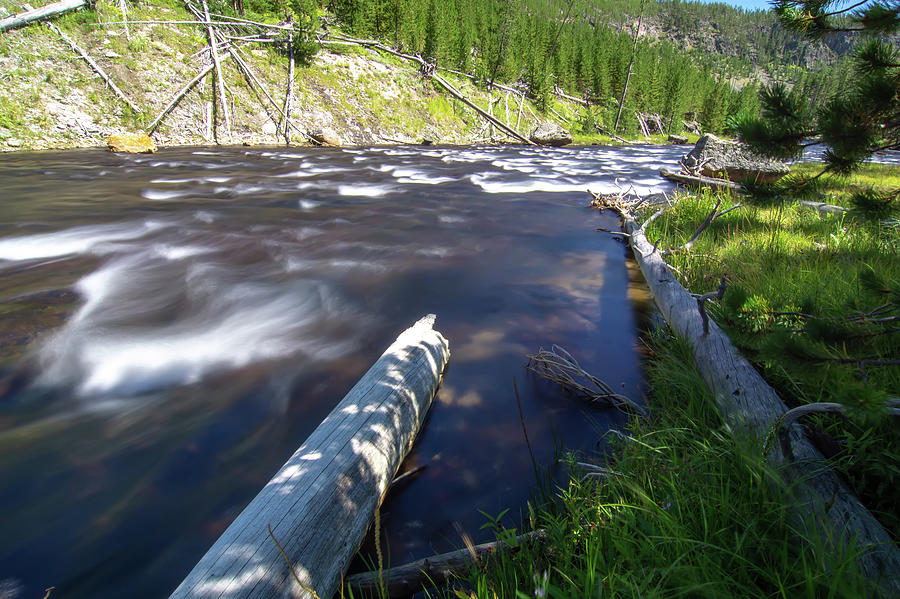 Obsidian Creek River In Yellowstone Wyoming #3 Photograph by Alex Grichenko