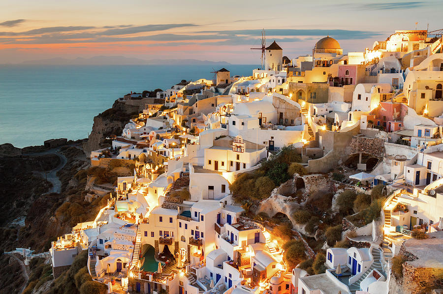 Oia Sunset, Santorini, Greece Photograph by Chrishepburn Oia Sunset, Santorini, Greece Photograph by Chrishepburn