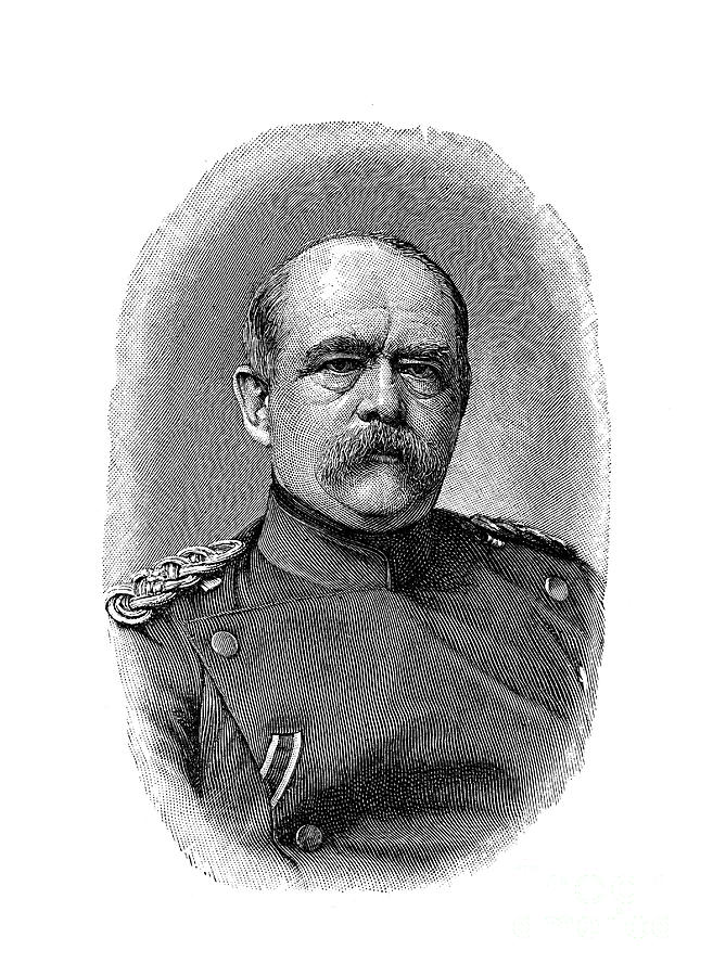 Otto Von Bismarck, German Statesman #3 Drawing by Print Collector