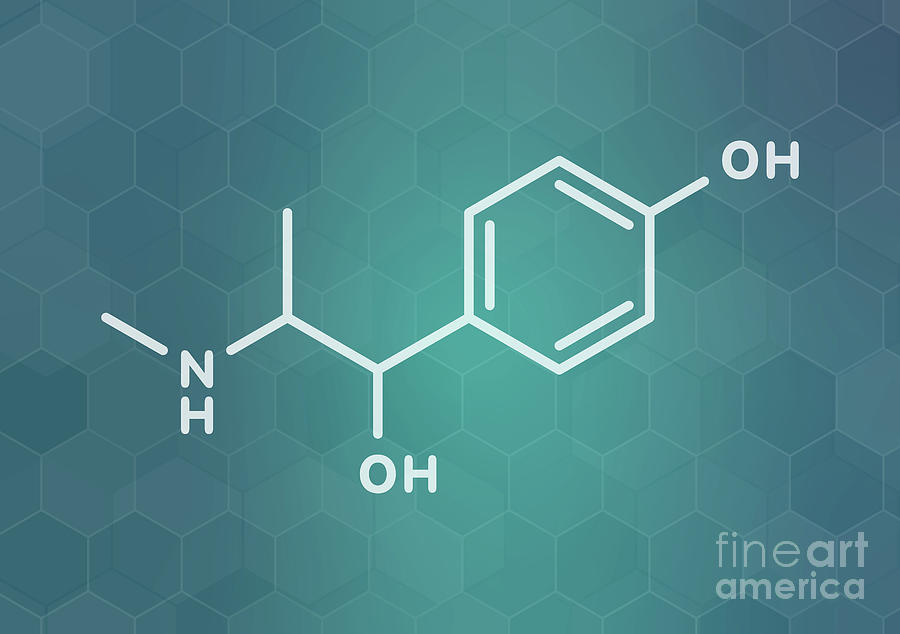 Oxilofrine Stimulant Drug Molecule #3 Photograph by Molekuul/science Photo Library