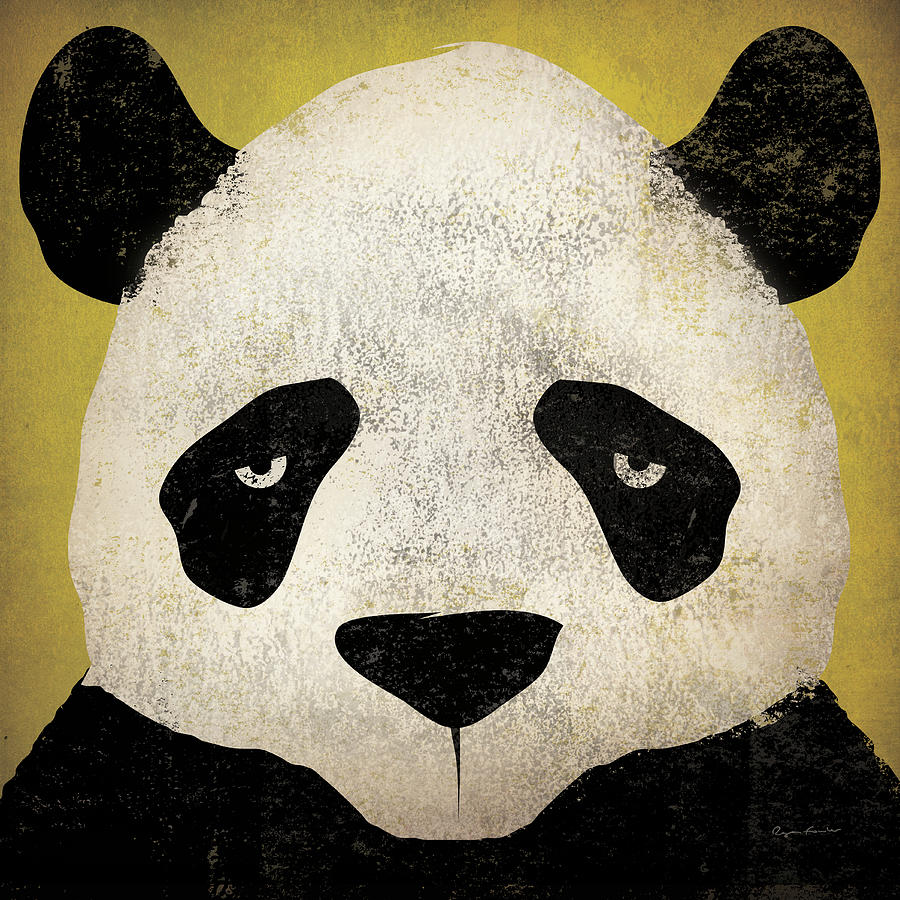 Animal Drawing - Panda #3 by Ryan Fowler