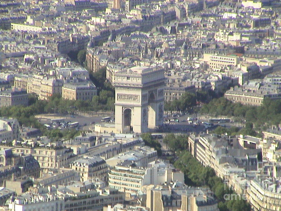 Paris France Aerial View Panorama 2004 #3 Photograph by John Shiron