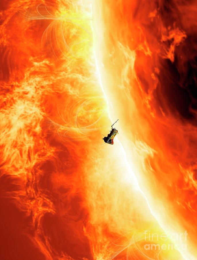 Parker Solar Probe At The Sun Photograph by Claus Lunau/science Photo Library