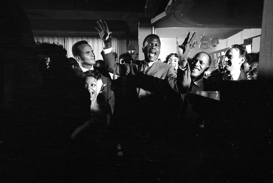 Sidney Poitier Photograph - Party For Raisin In The Sun #3 by Gordon Parks