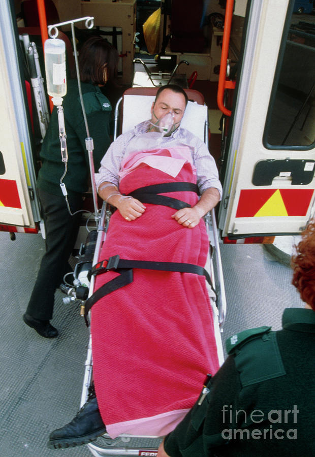Patient Being Rushed For Emergency Treatment #3 Photograph by Tim Beddow/science Photo Library