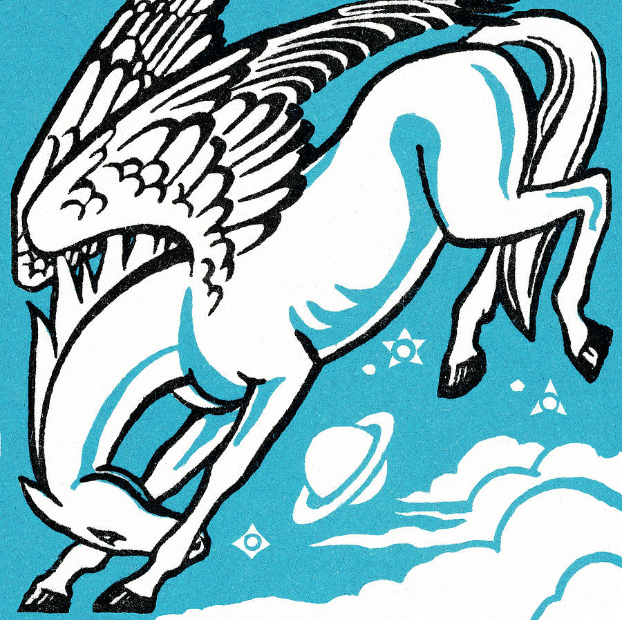 Pegasus Drawing - Pegasus #3 by CSA Images