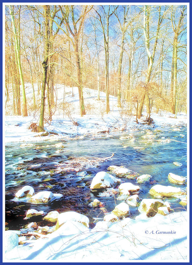 Pennsylvania Stream in Winter #3 Photograph by A Macarthur Gurmankin