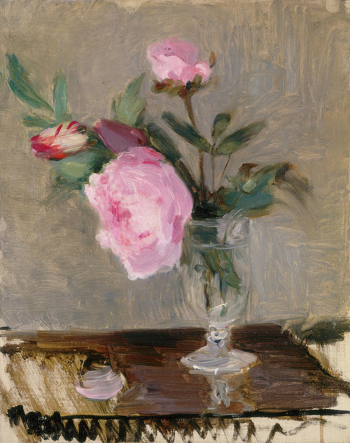 Berthe Morisot Painting - Peonies #3 by Berthe Morisot