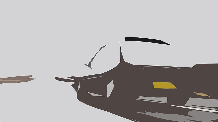 Peugeot 205 GTI Abstract Design #3 Digital Art by CarsToon Concept