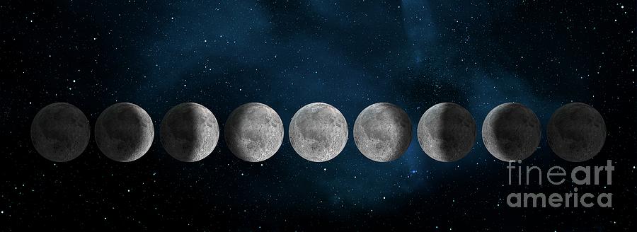 Phases Of The Moon #3 Photograph by Mikkel Juul Jensen/science Photo Library