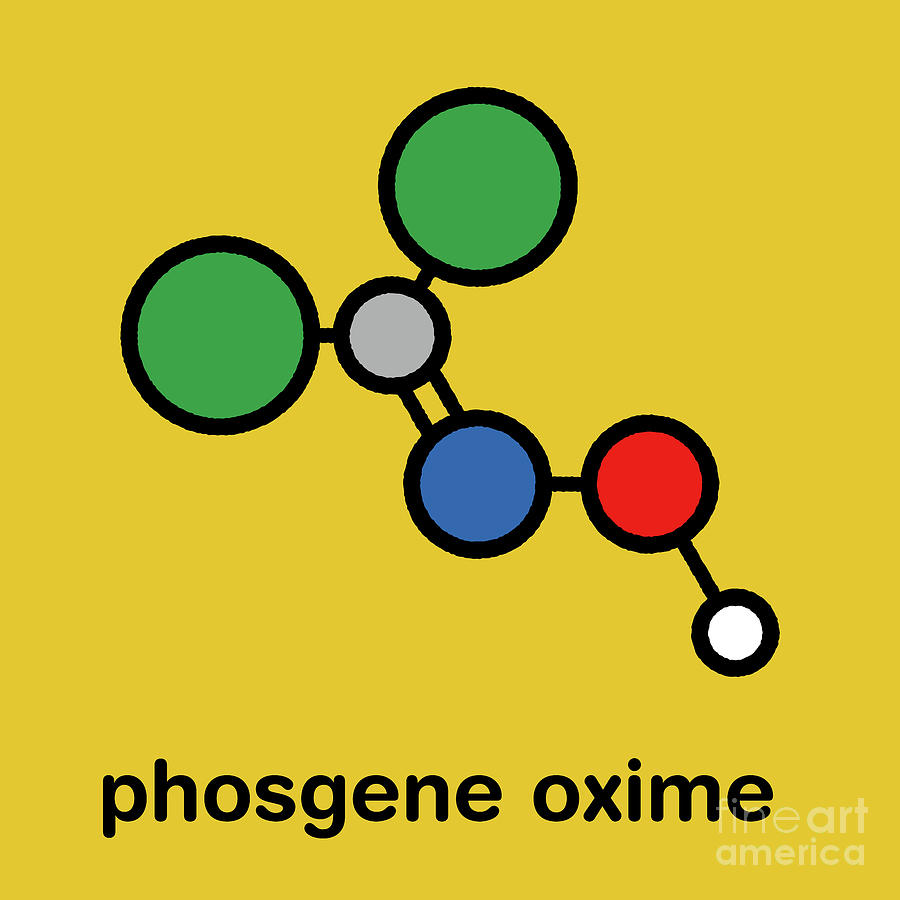 Phosgene Oxime Chemical Weapon Molecule #3 by Molekuul/science Photo ...