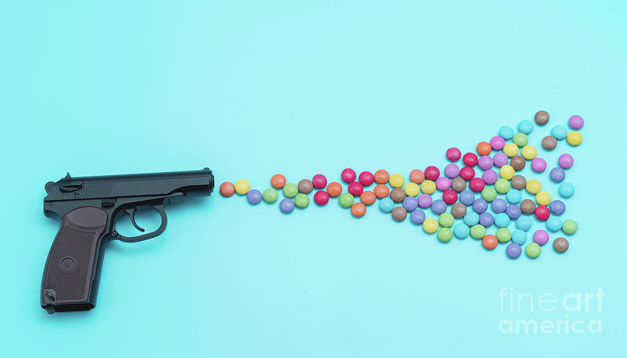 Pistol Shooting Sweets Photograph by Wladimir Bulgar/science Photo ...