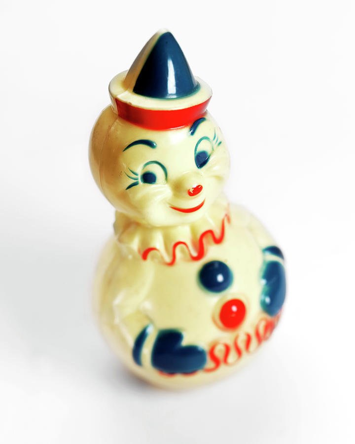 Vintage Drawing - Plastic Toy Clown #3 by CSA Images