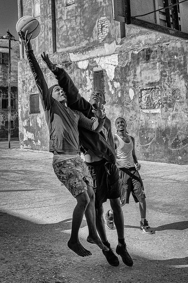 Basketball Photograph - Playing Basketball #3 by Andreas Bauer