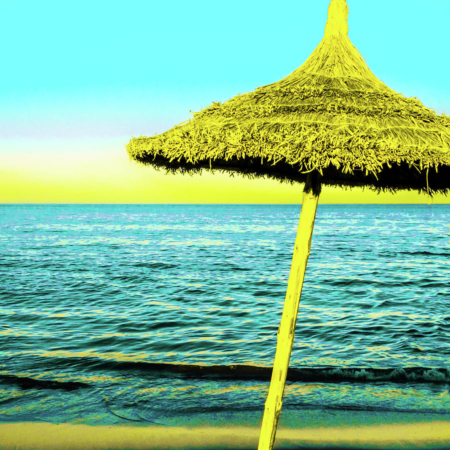 Pop Art Beach Umbrella by Le Comp Pop Art Beach Umbrella by Le Comp