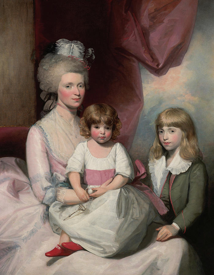 Gilbert Stuart Painting - Portrait of a Family #3 by Gilbert Stuart